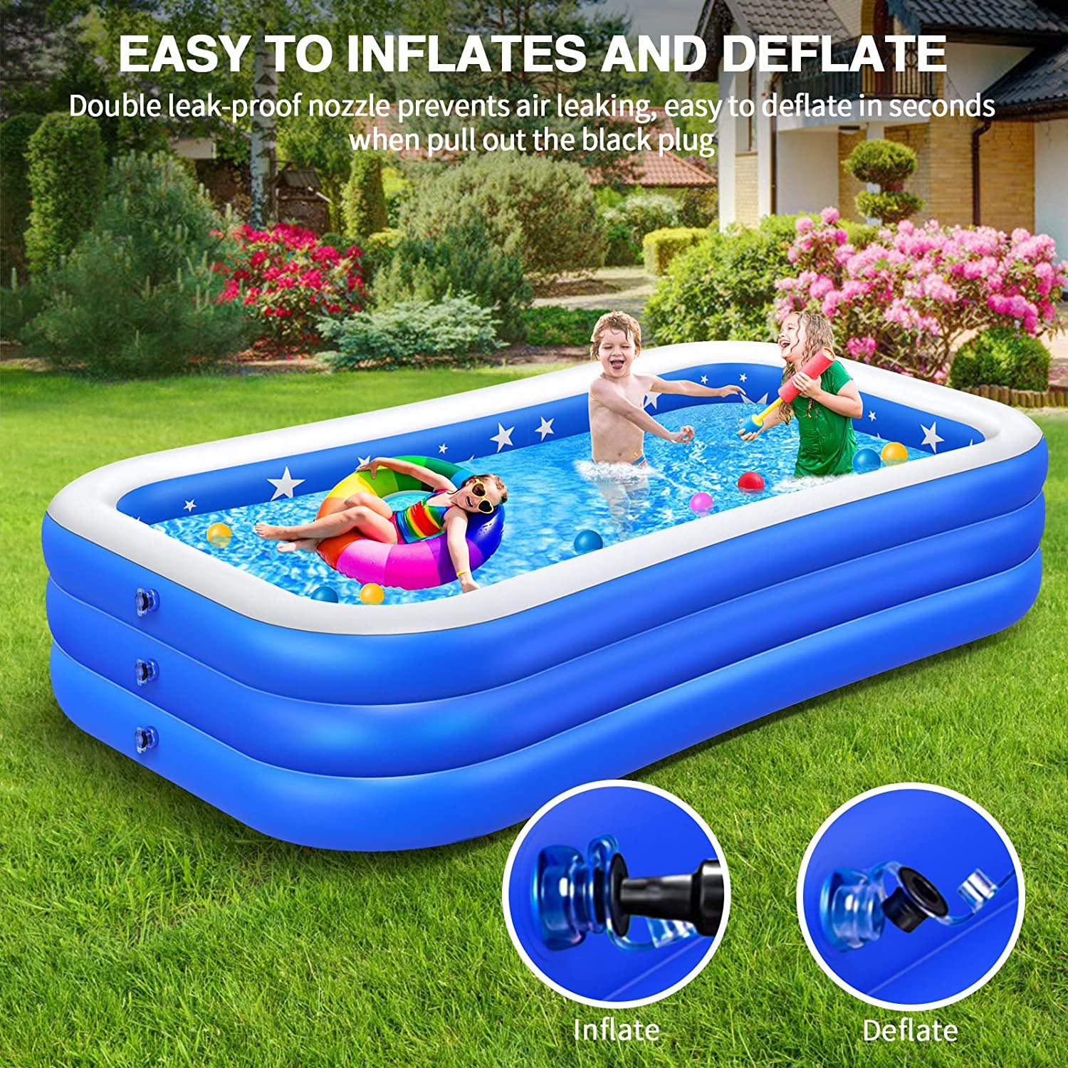 Discount Promotion Inflatable Foldable Pool Accessories Inflatable Swim Pool Inflatable Swimming Pool
