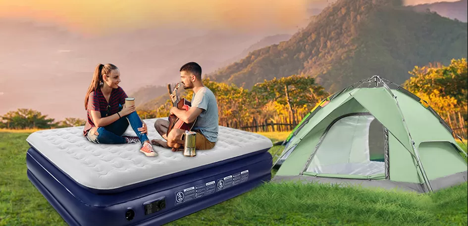 Custom Cheap Full Size Single Inflatable Mattress With Pump Air Mattress