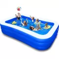 Custom 3 Layers Inflatable Swimming Pool For Kids And Adults Automatic Inflatable Swimming Pool