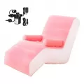 Luxury Flocking Foldable Footstool Inflatable Portable Pvc 5 In 1 Air Sofa Bed Air Inflatable Sofa
