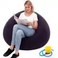 Luxury Flocking Foldable Footstool Inflatable Portable Pvc 5 In 1 Air Sofa Bed Air Inflatable Sofa